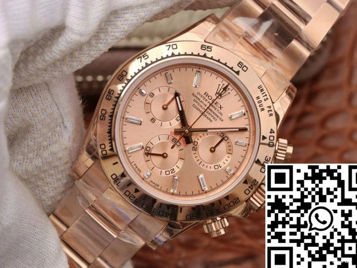 Rolex JH Daytona Gold Rose Cosmograph Dial 116508 Factory 0112